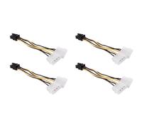 Iyalezirk 4X A Adattatore per di Alimentazione per Scheda Grafica Pcie e A 4 Pin Molex A 4 Pin Doppio