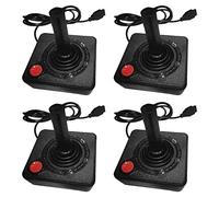 Iyalezirk 4X Gaming Joystick Controller per 2600 Game Rocker Con Leva Un 4 Vie E Pulsante di Azione Retrò Gamepad Retrò
