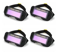 Iyalezirk 4X Oscuramento Automatico per Saldatura Durevole Cambio Automatico Della Luce Occhi Antiriflesso Occhiali Sciolti per Occhiali Tonalità per Auto