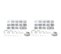 Iyalezirk 580PZ E Kit di Assortimento di Rondelle Elastiche per Clip E Acciaio Inossidabile 1.2-15 mm Clip per di Sicurezza Esterno per Albero Pulegge