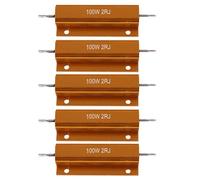Iyalezirk 5X Alluminio Placcati Resistore di Potere 100W, 2 Ohm 2R