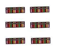 Iyalezirk 6X Portable Abacus Plastica Aritmetica Abacus Strumento di Calcolo
