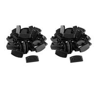 Iyalezirk 80 Pezzi 57X9Mm Supporti per Tappi Terminali per Doghe nel Plastica, Accessori per Mobili per Fissare e Fissare Le Doghe nel Legno