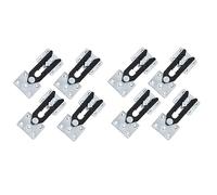 Iyalezirk Connettore per Divano Componibile, 8 Pezzi Connettore per Divano Componibile Nel Stile Coccodrillo Un Scatto Nel Metallo