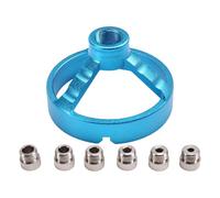 Iyalezirk Guida foratura 90 gradi, punta 5/6/7/8/9/10 mm, perforatrice, localizzatore, sagoma, aprifori con cerniera, strumenti per la lavorazione del legno, colore blu