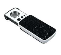 Iyalezirk Lente D'Ingrandimento per Gioielli A Slitta 30X 60X 90X con Luce A LED e Funzione UV per Uso Portatile Mini