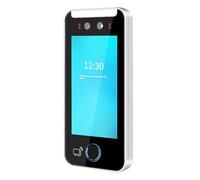 Iyalezirk Macchina di Presenza Temporale Intelligente con Impronta Digitale Biometrica per 5000 Utenti, Schermo LCD da 5 Pollici Touch, Fotocamera da 2MP Presenza Temporale B
