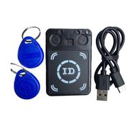 Iyalezirk Mini Programmatore RFID 125KHz Duplicatore Fotocopiatrice Scrittore Lettore Scrittore Clonatore di Carte D'Identità e Chiave Riscrivibile