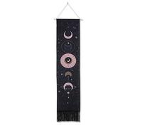 Iyalezirk Moon Lunar Eclipse Cycle Wall Hanging Room Tappeto Dormitorio Arazzi Art Home Decoration Accessori (Nero)
