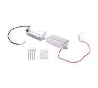 Iyalezirk Set di 2 Pillole a ponte da collo Humbucker per chitarra elettrica per accessori per chitarra LP cromati