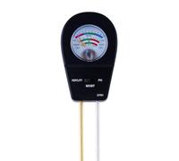 Iyalezirk Tester del suolo Misuratore di umidità del suolo Test di pH del suolo Fertilità Adatto per Giardino Cura del Prato Piante di Nero