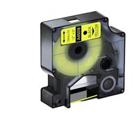 IYBYNYHN Nastro laminato 12 mm Compatibile con D1 45013 45021 45010 Compatibile con Label Manager 100 400 280 450D 220P(12mm Black on yellow)