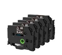 IYBYNYHN Nastro per etichette compatibile con TZe231 TZe631 12 mm 0,47 pollici compatibile con PTH110 PTD210 P710BT E110V Confezione da 3 a 20(5PK White on Black)