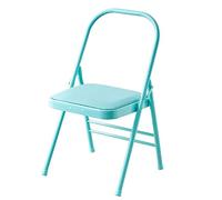 Iyengar - Sedia professionale per yoga e pilates - Robusta sedia pieghevole per allenamento Iyengar - Design portatile antiscivolo ideale per casa e studio - blu