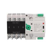IYNWBJTS Inverter fotovoltaico ATS trifase su Guida DIN 4P Interruttore di Selezione trasferimento Automatico Doppia Potenza ininterrotto 63A 100A 125A fotovoltaico(100A PV)