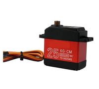 IYNWBJTS Motore con servo Digitale ad Alta velocità da 25 kg.cm, Ingranaggi in Metallo, 180/270/360 Gradi(90 Degree)