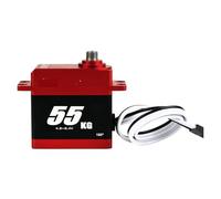 IYNWBJTS Servo Digitale BLS-HV55 HV da 55 kg, Coppia Elevata, Motore brushless 180°, 270° e 360°(360 Degree 1PCS)