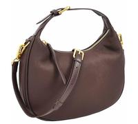 IYO - Borsa hobo da donna Crescent | Borsa a tracolla in pelle martellata a mezza luna | Top con zip dorata | tracolla staccabile | porcellana mista | Espresso Nero | Crepuscolo di grano | ardesia