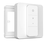IYOKI® Standard Copertura Interruttore per Philips Hue Dimmer V2, Compatibile con Copertura Interruttore Hue, Adattatore Piastra Interruttore a Distanza, 1-Gang (1-Pack)