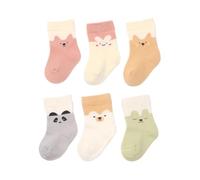 IYOU Graziosi calzini alla caviglia per neonata bianca con animali caldi per primavera e inverno, per bambine (6 Parigi), bianco, 6-12 Months