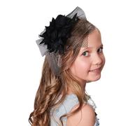 IYOU Matrimonio Fermagli Capelli Fiore Nero Fascinatori Velo Nuziale Compleanno Tea Party Cappelli Accessori per Capelli per Ragazze