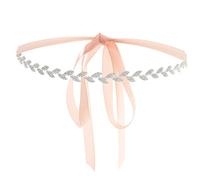 IYOU Strass Nozze Cintura del Vestito Argento Lascia Cinture a fusciacca Sposa Sposa Cintura del Vestito Catena in Vita Accessori per Donne Ragazze Partito Ballo di Fine Anno Vestiti da Sera
