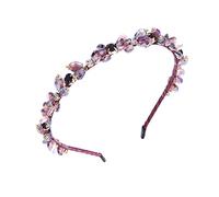 IYOU Vintage Cristallo Fascia per Capelli Blu Brillante Strass Fasce per Capelli Festa Ballo Studentesco Copricapo Accessori per Capelli per Donne