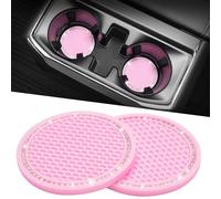 IYOUGSIAS Sottobicchieri Auto, per Mitsubishi Eclipse Cross 2017 2018 2019 2020 2021 2022 2023 2024 Tappetino Porta Bicchiere Accessori Interni Antiscivolo Silicone Impermeabile,C