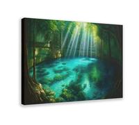 IYQTAGGH Poster su tela con penisola dello Yucatán, decorazione artistica da parete per soggiorno e camera da letto, 20 x 30 cm