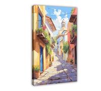 IYTAFGYT Calle Jose Cuervo, stampa ad acquerello con tequila, idea regalo, decorazione per camera da letto, decorazione paesaggistica, idea regalo, 50 x 75 cm