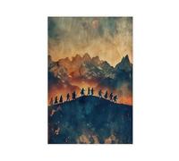 IYTAFGYT Poster su tela "Il Signore degli Anelli", decorazione per camera da letto, paesaggio decorativo, idea regalo, 50 x 75 cm