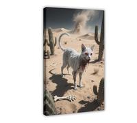 IYTAFGYT Poster su tela, motivo: gatto egiziano del terrore della morte, decorazione per camera da letto, regalo, 40 x 60 cm