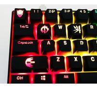 IYTYIR Overwatch - Set di keycap retroilluminati Hero per tastiera meccanica Cherry MX DVA Mercy Ana (Genji)