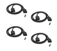 iYueMps 4Pack 0.5 m LED Strip Light Extension Cable 4pin LED RGB Cavo di prolunga per 5050 3528 2835 RGB LED Strip Light