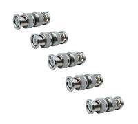 iYueMps 5 adattatori BNC, connettore BNC maschio a maschio, adattatore coassiale per telecamera di sicurezza, video, CCTV