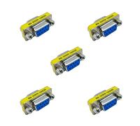 iYueMps 5pcs DB9 cambio di genere D-Sub seriale RS232 9 pin femmina a femmina adattatore cambio di genere da convertitore (da femmina a femmina)