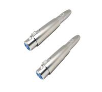 iYueMps - Adattatore XLR Femmina 3 Pin - Jack 6.35 Femmina Mono | Adattatore XLR a Jack | Adatto per mixer, microfoni, amplificatori, equalizzatore, tastiere, chitarre, pianoforte elettrico