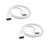 iYueMps - Cavo di prolunga LED a 4 pin per striscia luminosa a LED RGB 5050 3528 (2 cavi da 0,3 m)