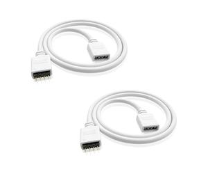 iYueMps - Cavo di prolunga LED a 4 pin per striscia luminosa a LED RGB 5050 3528 (2 cavi da 0,3 m)