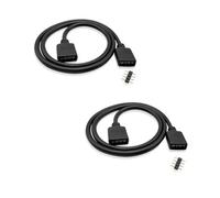 iYueMps Cavo di prolunga LED RGB da 0,3 m, confezione da 2 pezzi, cavo di prolunga a 4 pin per striscia LED RGB 5050 3528 2835 RGB