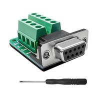 iYueMps Connettore DB9, adattatore per morsettiera a vite DB9, RS232 D-SUB 9 pin femmina a 9 vie terminale seriale breakout scheda modulo segnale (femmina)
