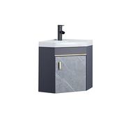 IYUESQ Mobiletto angolare per Bagno Piccolo con mobiletto per lavabo Mobiletto sospeso per Bagno in liquidazione Mobili da Bagno Lavamanos de baño Modernos con Rubinetto e Scarico per PIC