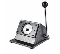 IYUESQ Taglierina Manuale per Badge Rotondi, 56/58/78 mm, Base in ghisa con Design Integrato, Strumento per fustellatura Grafica, Kit Fai da Te per Badge in Acciaio Inossidabile per Carta