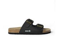 Izas Durtal V2 Black Sandali estivi da donna e uomo casual e alla moda. Infradito da spiaggia per camminare con doppia chiusura a fibbia. Sandali Unisex in Pelle Pelle Colore Nero, Nero , 44 EU