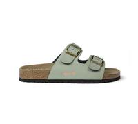 Izas Durtal V2 Black Sandali estivi da donna e uomo casual e alla moda. Infradito da spiaggia per camminare con doppia chiusura a fibbia. Sandali Unisex in Pelle Pelle Colore Nero, Caki Light, 38 EU