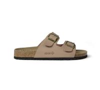 Izas Durtal V2 Black Sandali estivi da donna e uomo casual e alla moda. Infradito da spiaggia per camminare con doppia chiusura a fibbia. Sandali Unisex in Pelle Pelle Colore Nero, naturale, 41 EU