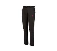 IZAS - Pantaloni Trekking Donna - Pantaloni Montagna Donna Impermeabili e con Tasche con Zip - Orlo Regolabile Che Protegge dal Freddo - Asciugatura Rapida - Vinson Nero e Fucsia - XL