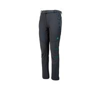 IZAS - Pantaloni Trekking Donna - Pantaloni Montagna Donna Invernali Slim Fit - Impermeabili, con Tasche con Zip e Ginocchia Preformate - Asciugatura Rapida - Aletch Grigio y Verde Acqua - S