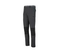 IZAS - Pantaloni Trekking Uomo - Pantaloni Montagna Uomo Impermeabili e con Tasche con Zip - Orlo Regolabile Che Protegge dal Freddo - Asciugatura Rapida - Chamonix FW Carbone e Nero - XL