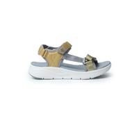 Izas Trapani - Sandali estivi da donna dal design elegante e confortevole, scarpe leggere e traspiranti, per spiaggia e città, suola antiscivolo per una maggiore sicurezza, Oro Argento, 41 EU